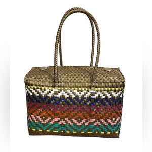 Maria Victoria Rainbow Bag “From Mexico With Love” Upcycled Plastic STUNNING!!
